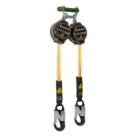 Safewaze Latitude Pro Arc Flash 7ft Dual Web SRL: 9013 BWB, Alu Snap Hooks 020-5215